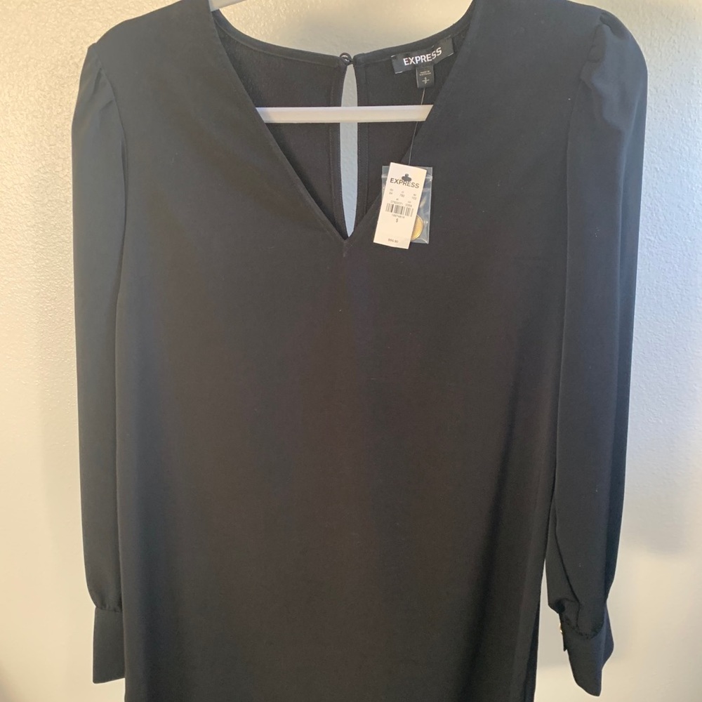 BNWT Express Balloon Sleeve Shift Dress